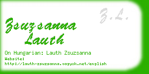 zsuzsanna lauth business card